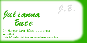 julianna bute business card
