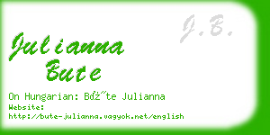 julianna bute business card